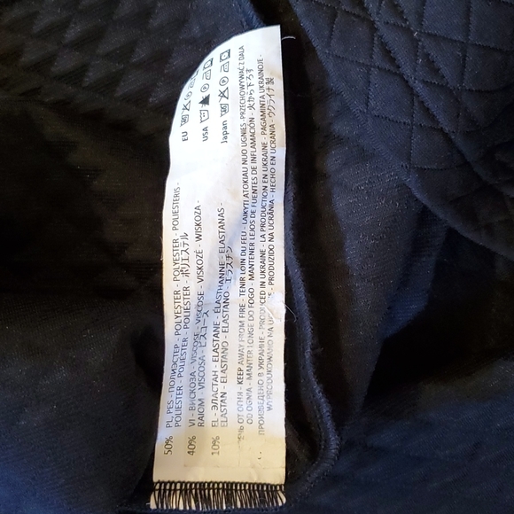 Lila Kass black mock neck shift sneath classic midi dress long sleeves size 6 - Picture 10 of 10